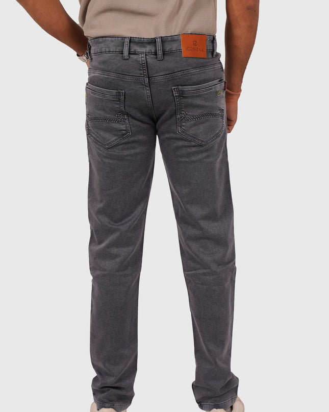 Men’s Dusty Grey Narrow Fit Stretchable Denim Jeans