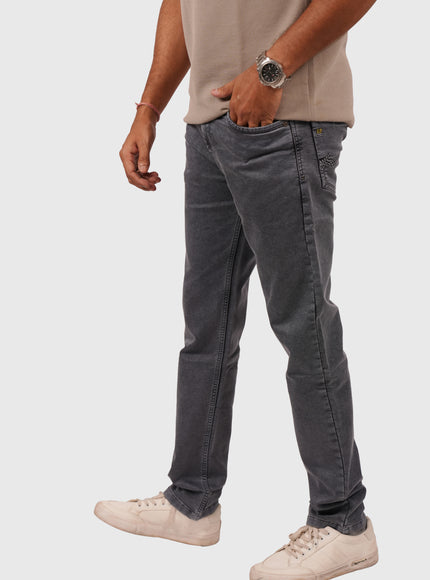 Men’s Dusty Grey Narrow Fit Stretchable Denim Jeans