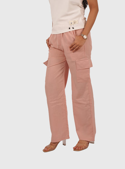 Women’s Peach Pink Palazzo Pants