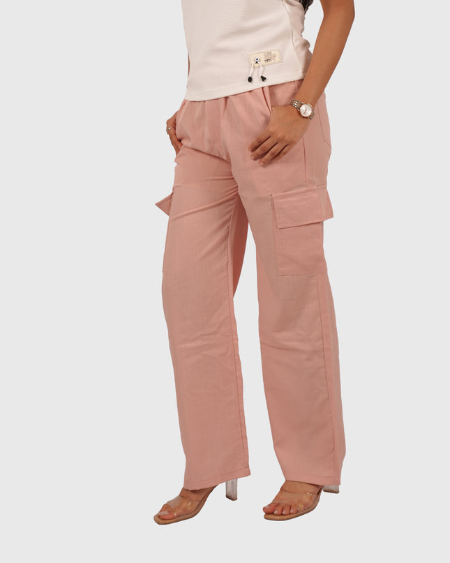 Women’s Peach Pink Palazzo Pants