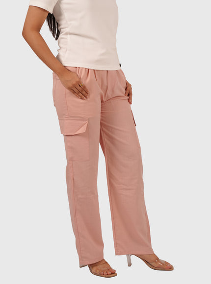 Women’s Peach Pink Palazzo Pants