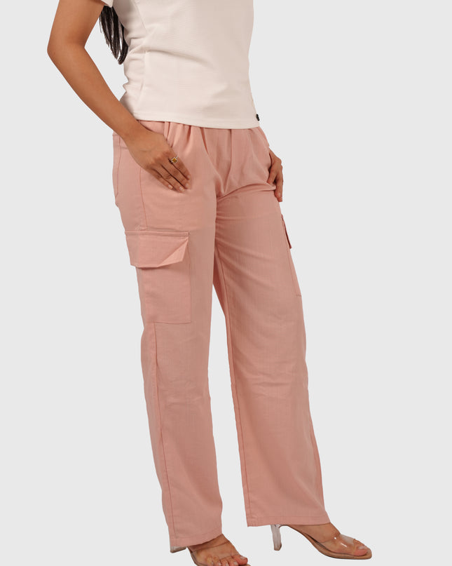 Women’s Peach Pink Palazzo Pants