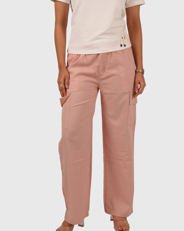 Women’s Peach Pink Palazzo Pants