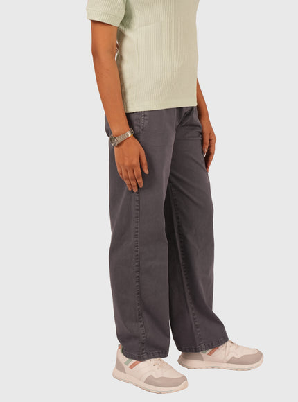 Women’s Dark Grey Relaxed Straight Fit Jeans