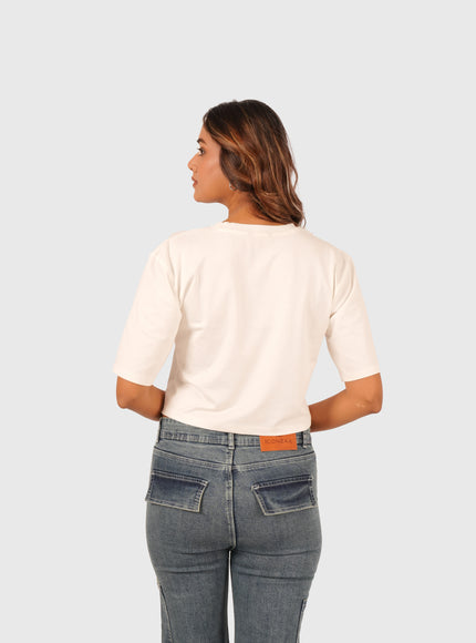 Women’s Light Blue Stretchable Cargo Denim Jeans