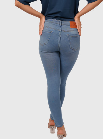 Women’s Light Blue High Waist Narrow Jeans