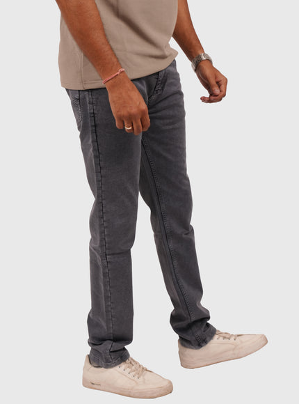 Men’s Dusty Grey Narrow Fit Stretchable Denim Jeans