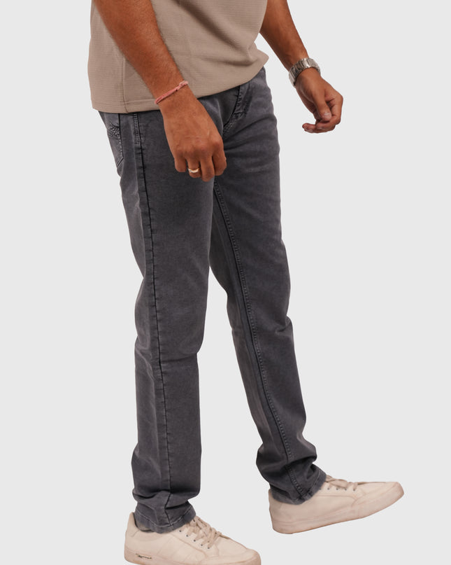 Men’s Dusty Grey Narrow Fit Stretchable Denim Jeans