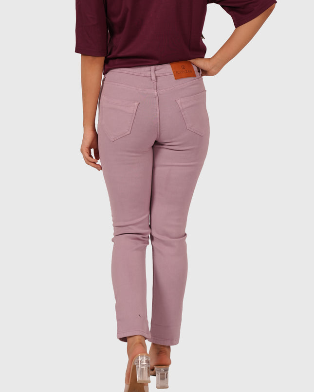 Women’s Peach Ankle-Length Jeans