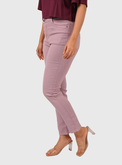 Women’s Peach Ankle-Length Jeans