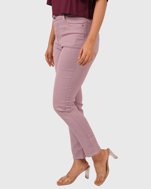 Women’s Peach Ankle-Length Jeans