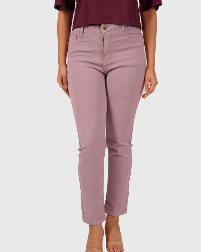 Women’s Peach Ankle-Length Jeans