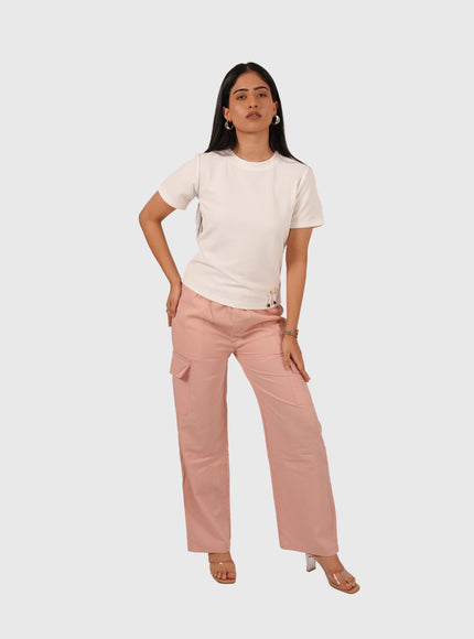 Women’s Peach Pink Palazzo Pants