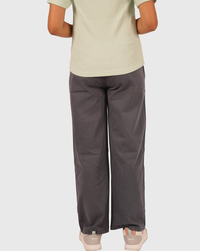 Women’s Dark Grey Relaxed Straight Fit Jeans