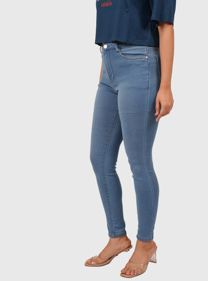 Women’s Light Blue High Waist Narrow Jeans