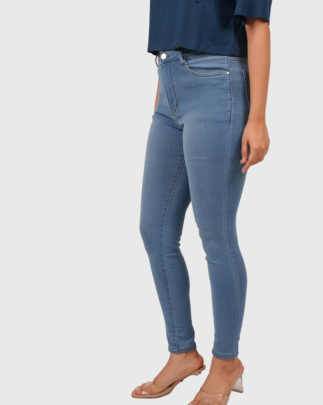 Women’s Light Blue High Waist Narrow Jeans