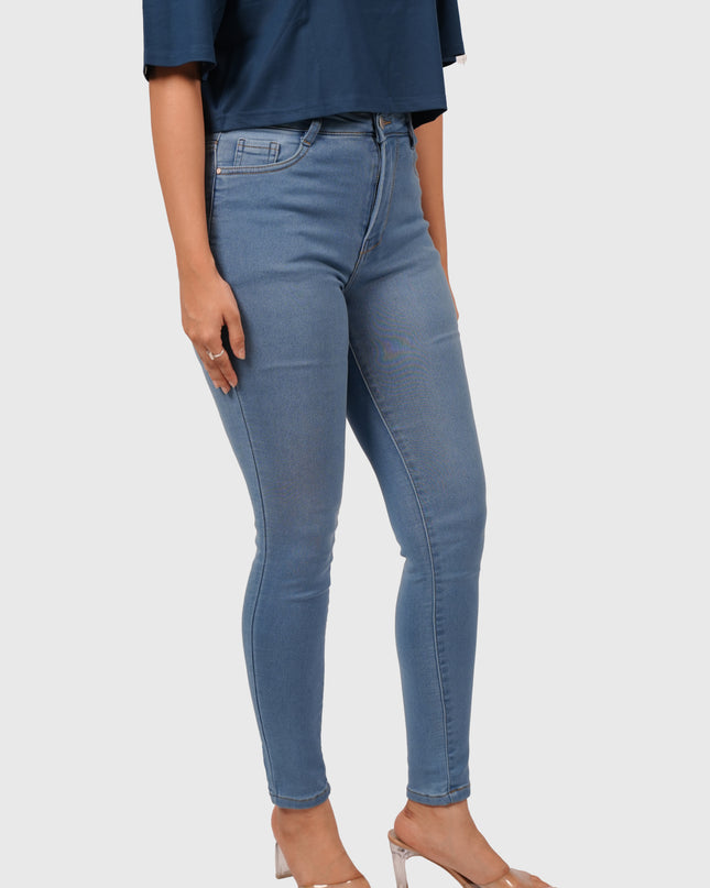 Women’s Light Blue High Waist Narrow Jeans