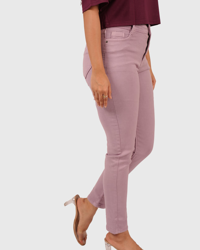 Women’s Peach Ankle-Length Jeans
