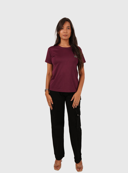 Women’s Jet Black Cargo Denim – Elastic Fitting