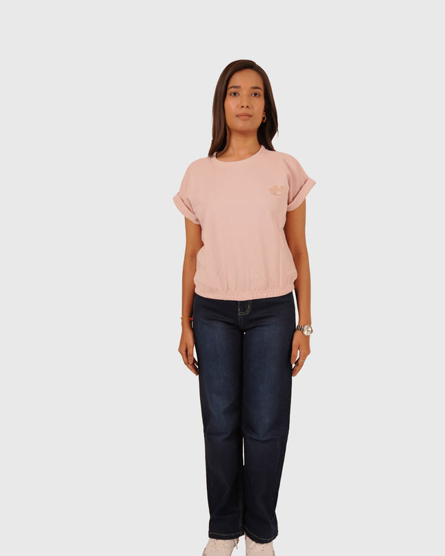 Women’s Dark Indigo White Wash Wide Leg Jeans