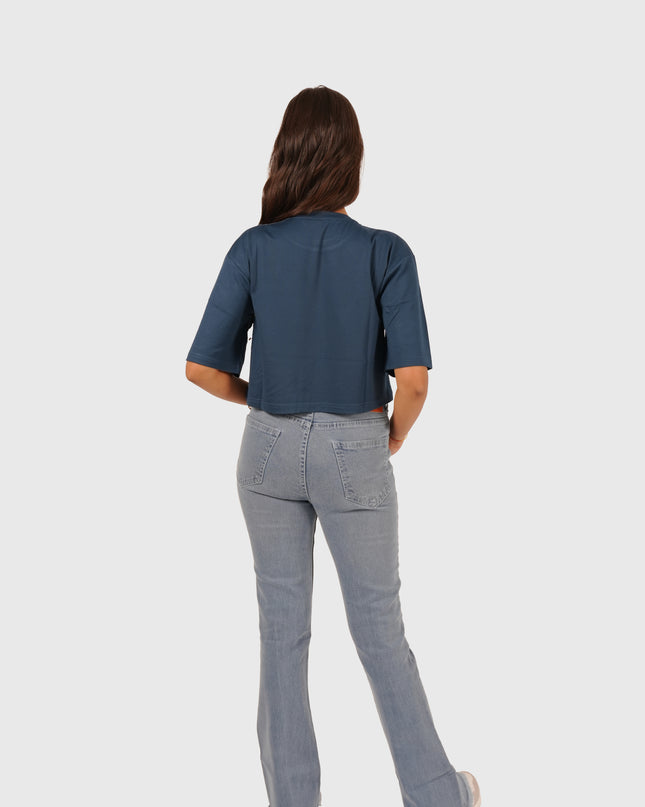 Women’s Light Blue Bell Bottom Stretchable Jeans