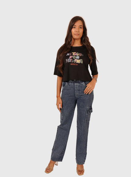 Women’s Cargo Denim Pants