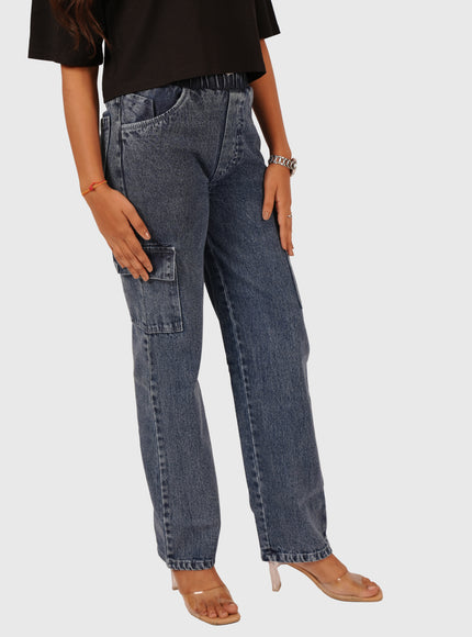 Women’s Cargo Denim Pants