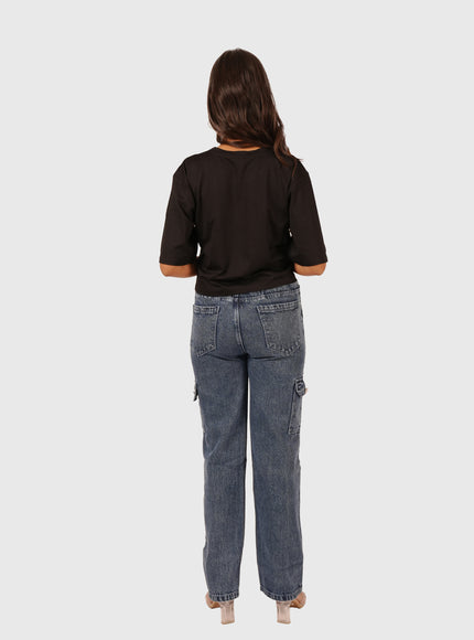 Women’s Cargo Denim Pants