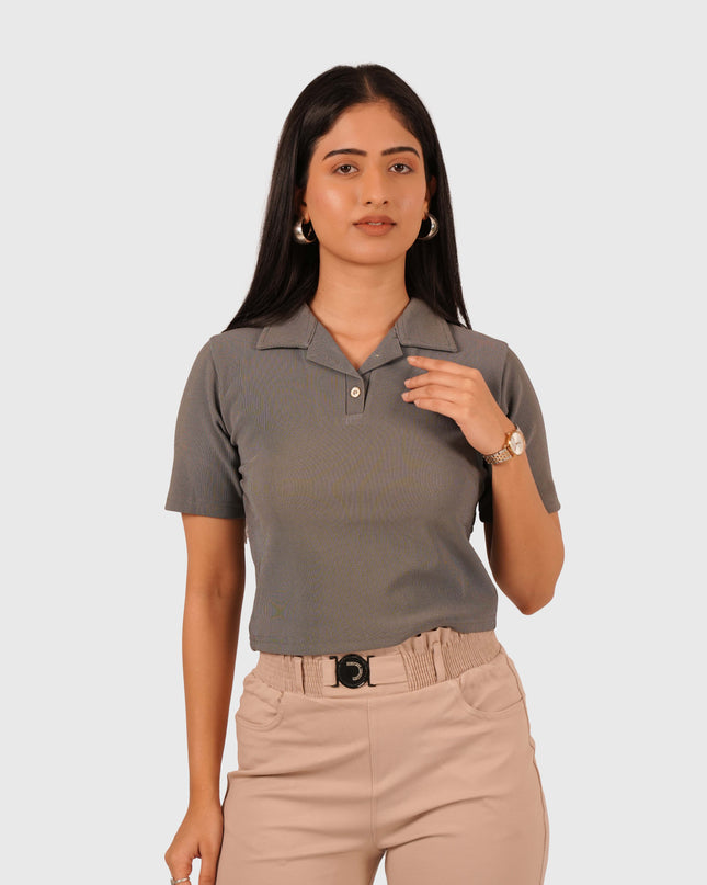 Women’s Light Beige Straight Fit Smocking Belt Bukkid Pants