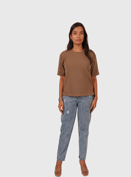 Women’s Brown Oversized T-Shirt