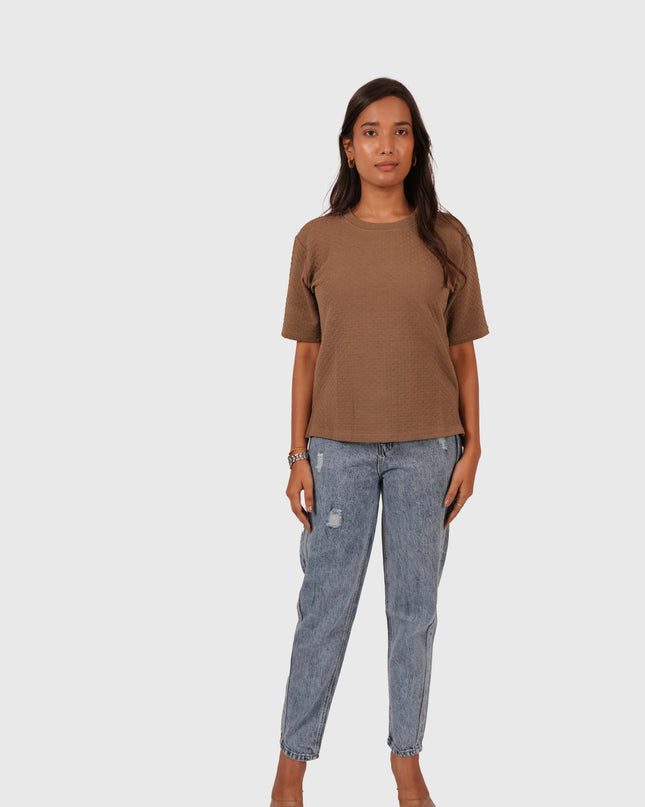 Women’s Brown Oversized T-Shirt