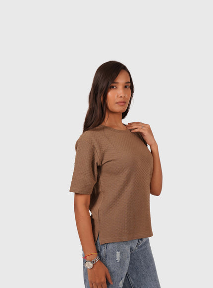 Women’s Brown Oversized T-Shirt