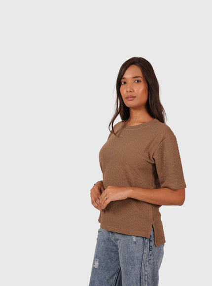 Women’s Brown Oversized T-Shirt