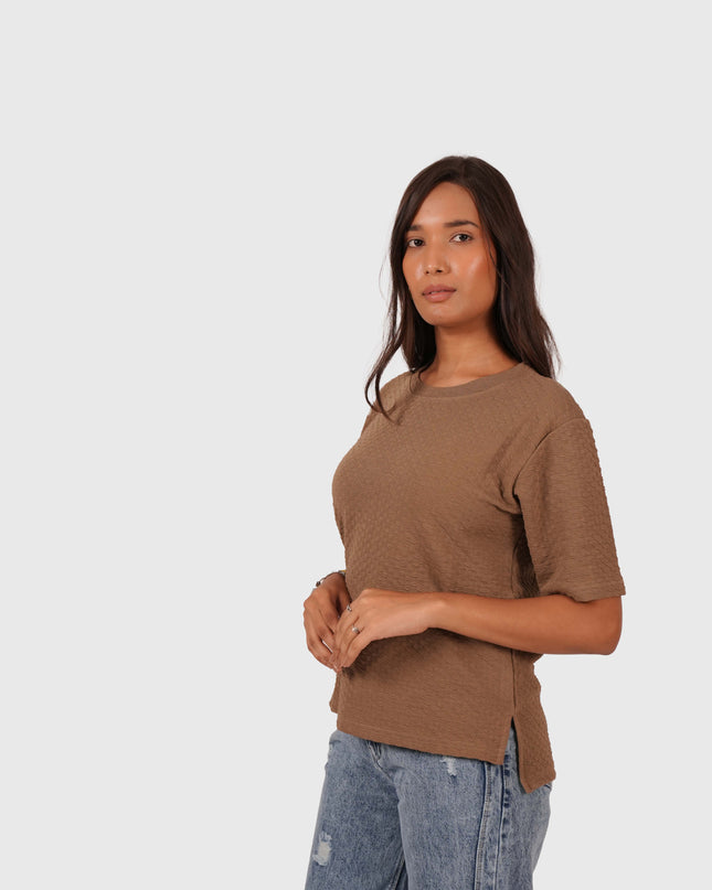 Women’s Brown Oversized T-Shirt