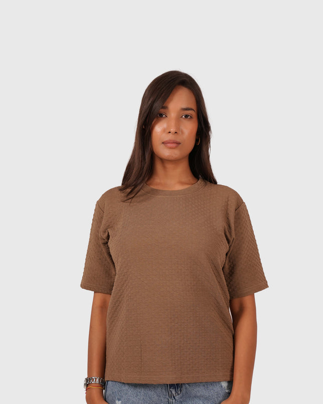 Women’s Brown Oversized T-Shirt