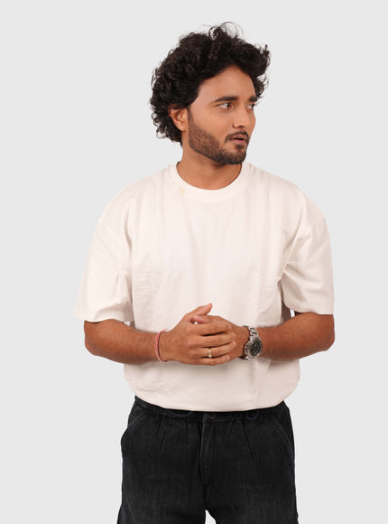 Men’s Oversized Plain White T-Shirt