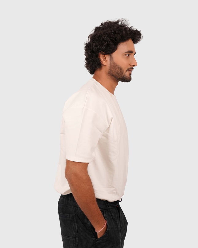 Men’s Oversized Plain White T-Shirt