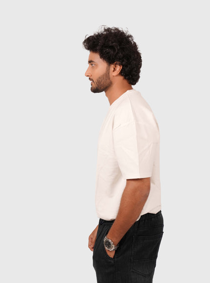 Men’s Oversized Plain White T-Shirt