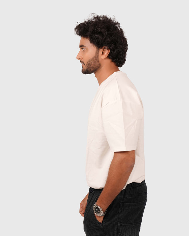 Men’s Oversized Plain White T-Shirt