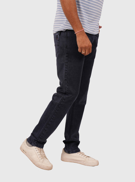Men’s Narrow Fit Knitted Stretchable Jeans