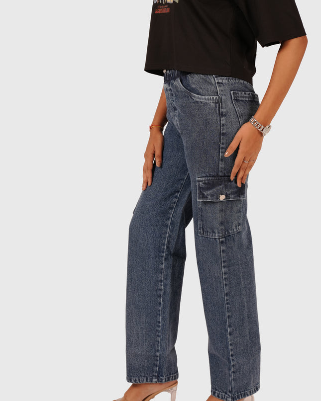 Women’s Cargo Denim Pants